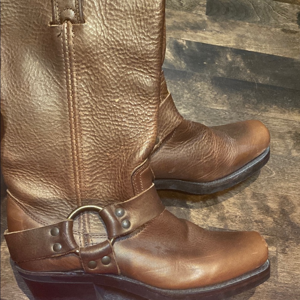 Brown Leather Western Boots
